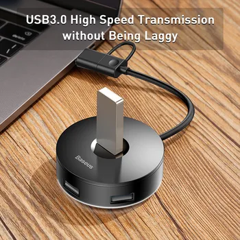 Baseus USB HUB & C USB ХЪБ to Multi USB3.0 USB 3.0 Дърва за лаптоп Macbook Pro Air 4 порта Multiple USB Type C HUB