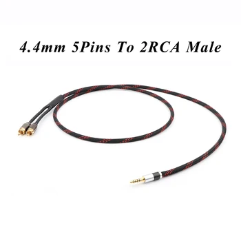 Yter 4.4 mm to 2 RCA Balance подмяна на Auido Upgrade кабел кабел аудио кабел