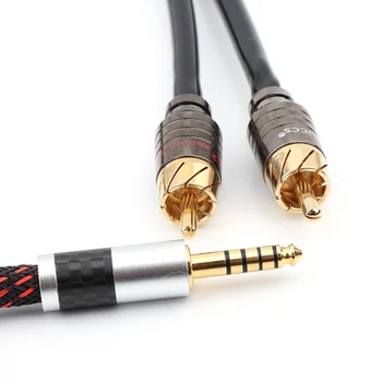 Yter 4.4 mm to 2 RCA Balance подмяна на Auido Upgrade кабел кабел аудио кабел