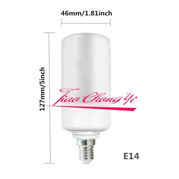 2017 B22 E27 E14 led лампи пламък led лампи ефект на пламъка 6 W Декоративни лампи