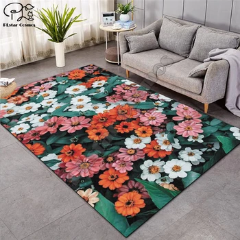 Европейският стил на високо качество на цвете 3D килим за хола килими спалня имат противоплъзгаща подложка мода кухня килим размер на Rugs16