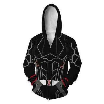 2020 филм Черната Вдовица костюм светкавица блузи, блузи, палта черната вдовица безкрайност война cosplay 3D пуловер Блузи за мъже