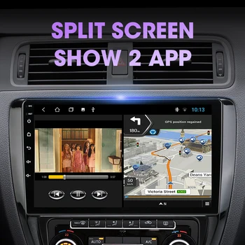 Android, 10.0 2Din 4G Net Car Radio за Volkswagen VW Sagitar Jetta Bora 2011-2018 мултимедиен плейър с разделен екран с RDS функция на DSP