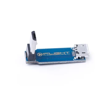 Iflight L Type Micro USB Transfer Extension Module кабел Женски мъжки за FPV Racing Tinywhoop Cinewhoop Flight Controller