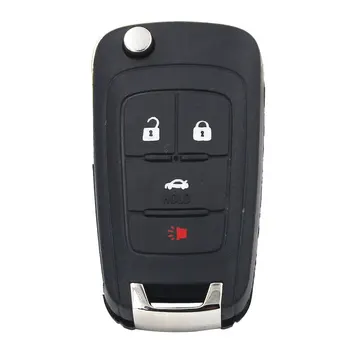 4 бутони на дистанционното на ключа за Chevrolet Malibu Cruze, Aveo Spark Sail 315/433 Mhz ID46 чип 3+1 бутон за управление на алармена система Fob