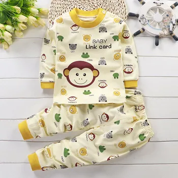 Детска пижама комплект, Детска пижама на Baby Girl зимни памук, комплекти за домашно облекло пижами за момчета, пижами, детски пижами 0-4Y
