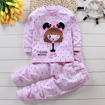 Детска пижама комплект, Детска пижама на Baby Girl зимни памук, комплекти за домашно облекло пижами за момчета, пижами, детски пижами 0-4Y