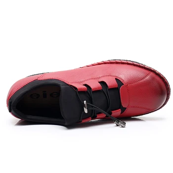 KULADA Дамски обувки с високо качество Дамски обувки Дамски Еластична лента обувки на платформа Клин стил Дамски обувки пролет есен Zapatos