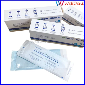200pcslot зубоврачебная стерилизация Самостоятелно Seal чанти 90 X 260mm 135 X 285mm медицинска чанта стерилизация чанти няма нужда запечатване машина