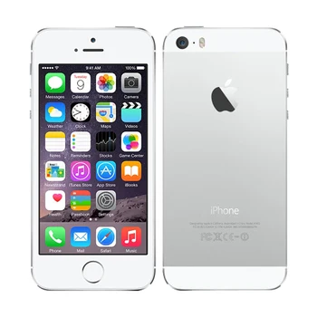 Apple iPhone 5S Dual Core 16GB/32GB/64GB ROM и 1GB RAM, 8MP камера IOS Touch ID Фабрика Отключена оригинален мобилен телефон безплатна доставка