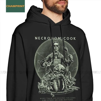 Necronomicook Call Of Cthulhu Мъжки Hoody С Качулка Lovecraft Arcane Horror Обелени Памучни Блузи, Подарък За Рожден Ден С Качулка Върховете