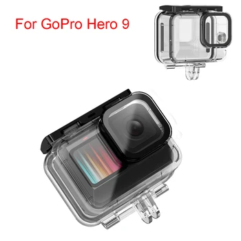 Go Pro Hero 9 водоустойчив защитен калъф 50 м анти-падането на гмуркане корпус на кутията Shell Box за Go Pro Hero 9 Черно аксесоари за фотоапарати