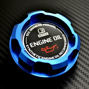 Синя алуминиева капачка на маслото на двигателя на Mitsubishi LANCER EVO 8 9 3000GT 3000GT TWIN TURBO 6G72 GALANT VR4 OUTLANDER MIRAGE
