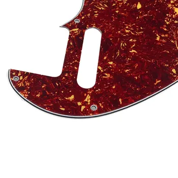 Pleroo Guitar parts Pickguards For Fender American Telecaster F hole Hybrid Guitarra Дяволът Plate Support customization