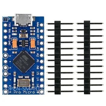 Pro Micro module Mini leonardo board Tiny Atmega32U4 Съвет за развитие с конектор Micro USB за Arduino Leonardo