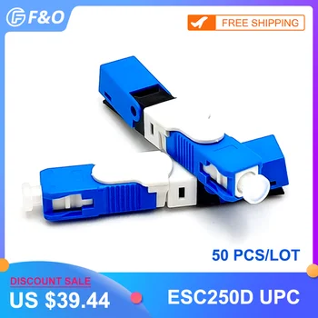 UNIKIT FTTH ESC250D Single-Mode SC UPC Optical Fiber quick SC connector PC Embedded type ESC250D SC Connector