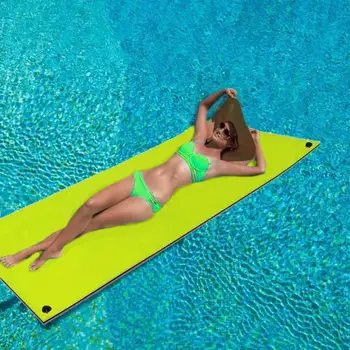 Плаващ водна възглавница сълзотворен уютен XPE пяна плаващ подложка за плаж, океан, езеро с вода, одеяло, вода в плаващ легло Pad Accessori