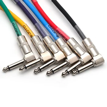 JOYO CM-11 цветни кабел за тънкия китара Бас педали, 6 бр./лот китара крак кабел