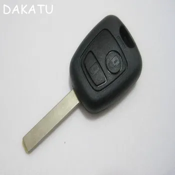DAKATU с логото на 2 бутон на дистанционното на ключа на Shell за Citroen C2 C3 C4 C5 C8 заготовки автомобилни ключове VA2 нож, без канали