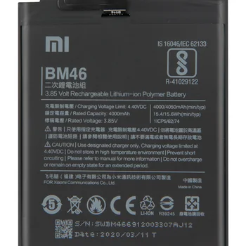 Оригиналната смяна на батерията за Xiaomi Redmi Note 3 Hongmi Note3 Pro Redrice Note 3 BM46 4050mAh
