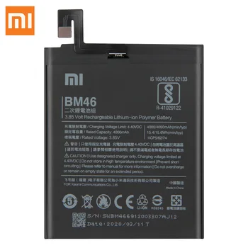 Оригиналната смяна на батерията за Xiaomi Redmi Note 3 Hongmi Note3 Pro Redrice Note 3 BM46 4050mAh