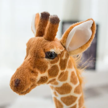 120 см моделиране на плюшени играчки жираф голям е размерът на прекрасната мека кукла животни мек жираф кукла високо качество на подарък за рождения Ден на детска играчка