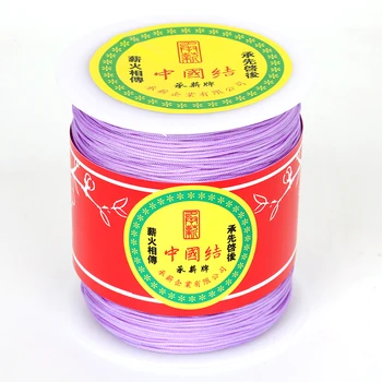 Високо качество на 300 ярда/ролка 1 мм Поли кабел китайски възел кабел ресни въже низ конец направи си САМ бижута и аксесоари