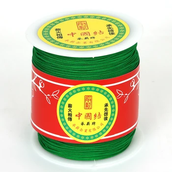Високо качество на 300 ярда/ролка 1 мм Поли кабел китайски възел кабел ресни въже низ конец направи си САМ бижута и аксесоари