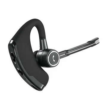 V8S черен бизнес Bluetooth слушалки с отолог на една кука за намаляване на шума USB акумулаторна безжична слушалка в ушите с микрофон