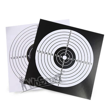 100 x 14 cm хартия черно и бяло с високо качество пневматична пушка стрелба с пистолет цел пейнтбол аксесоар