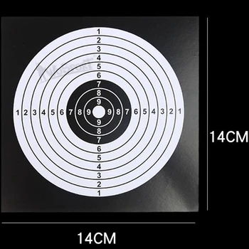 100 x 14 cm хартия черно и бяло с високо качество пневматична пушка стрелба с пистолет цел пейнтбол аксесоар