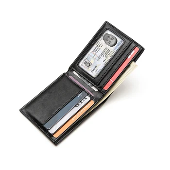 ZOVYVOL Carbon Fiber Pattern Smart Портфейла RFID Money Bag тънък портфейл за мъже портфейл Carteira високо качество на притежателя на кредитна карта