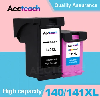Aecteach зареждане касета заместител на HP 140 141 XL Photosmart C4583 C4283 C4483 C5283 D5363 Deskjet принтер D4263