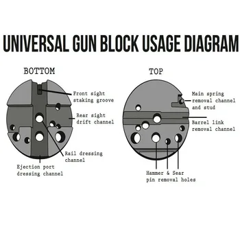 Универсален Оръжеен Щанд Блок Reassemble Assembly Gunsmith Handgun Пистолетные Инструменти M1911 Ruger 10/22 Стил Ловни Аксесоари