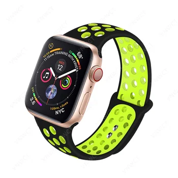 Спортен каишка за Apple watch band 44 мм/40 мм iWatch band 42 мм/38 мм силикон каишка за часовник гривна за Apple watch серия 6 se 5 4 3 2