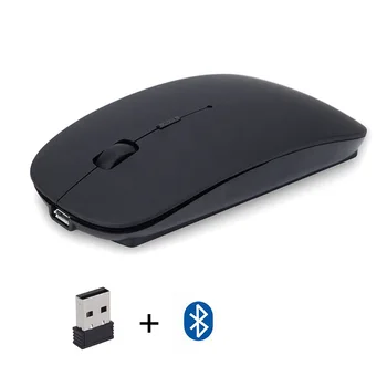 Bluetooth 5.0 + 2.4 G двухрежимная мишката Android телефон tablet PC тиха зареждане безжична мишка bluetooth мишка акумулаторна