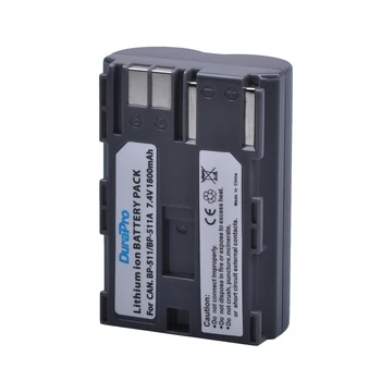 2 елемента DuraPro 7.4 V 1800mAh Camera Battery BP-511 BP 511 батерии за Canon BP-511 BP-511A BP511 50Г 40D 30D D60, D30 5D