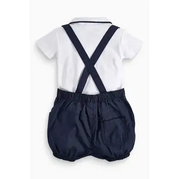 3шт хлапето е дете, бебе, момче, момиче унисекс облекло папийонка Майк лигавник панталони деца ежедневни дрехи, определени