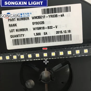 300шт за WOOREE LED backlight LCD TV bead 3 V 1 W 3535 LED SMD лампа bead 3535 студено бяло WM35E1F-YR07-eB