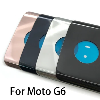 10шт задното стъкло делото за Мото One / G6 G7 G8 Plus / G7 Power / One макро батерия корпус, врати и задната част на кутията с лепило