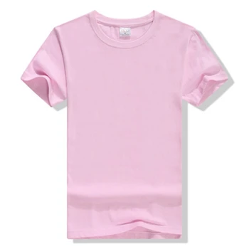 13 цвята XS-3XL памук Дамски тениска ежедневни Свободна твърда О-образно деколте с къс ръкав на корейското лято дамски тениски на топ W675