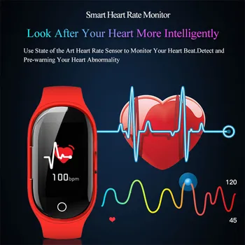 2 в 1 на smart-часовници с Bluetooth предизвикателство слушалки хендсфри слушалки смарт гривна спортни часовници фитнес тракер за IOS и Android