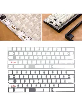 2.25 U ляво промяна плоча от алуминиева сплав 60% DZ60 табела за DIY механична клавиатура плоча от неръждаема стомана GH60