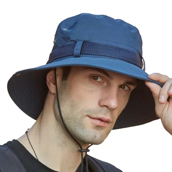 СЛЕКТОН мъжки кофа шапка за мъже широка периферия дишаща Рибар делото козирка шапка капачка анти-UV Boonie военна Панама шапка