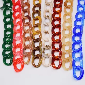 Top-висока оценка 1.0 Метър Acrylic Necklace Strand Parts Linked Bag Chains Women Бижута направи си САМ Accessories очила верига компоненти N085