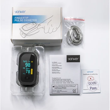 OLED пръст оксиметър SPO2 PR сатуратор цифров пръст оксиметър преносим монитор насищане на кръвта с кислород Измерване на сърдечната честота