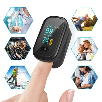 OLED пръст оксиметър SPO2 PR сатуратор цифров пръст оксиметър преносим монитор насищане на кръвта с кислород Измерване на сърдечната честота