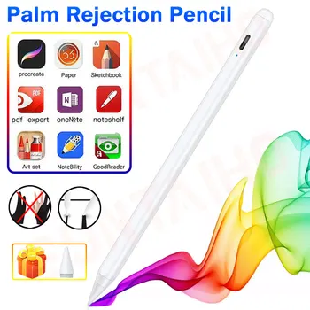 За Apple Pencil 2 iPad Stylus Pen За iPad Pro 11 12.9 2018 7th 10.2 Mini5 Air 3 10.5 2019 с чувствителност към отхвърляне на наклона на дланта
