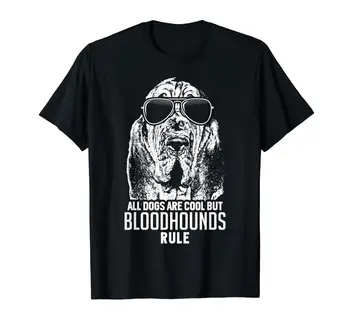 Кучетата Са Стръмни, Но Bloodhounds Правило Смешно Тениска Лятото На 2019 С Къс Ръкав Плюс Размер За Печат Мъжка Мода Лято Армия Готина Риза