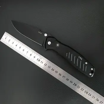 TRSKT Флипер сгъваем нож S35v стоманен нож, 6061-T6 алуминиева дръжка, военен къмпинг инструмент за лов ножове за оцеляване Dropshipping